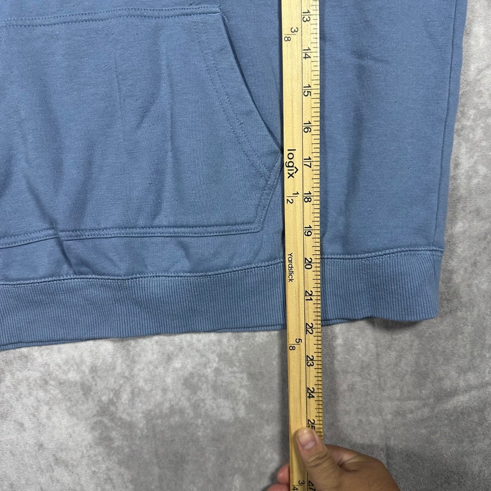 Roxy Girls XL 16 Blue Embroidered Logo Sherpa Lined Hooded Sweatshirt Pullover - Picture 5 of 5
